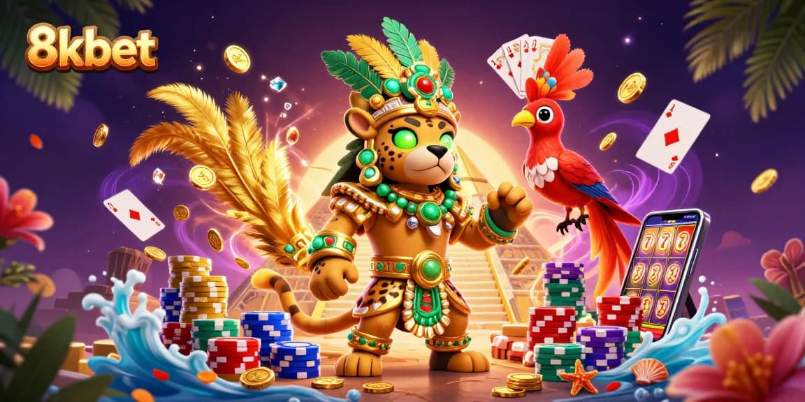 Engage in thrilling gameplay at 8xbet with vibrant casino elements and dynamic characters in action.