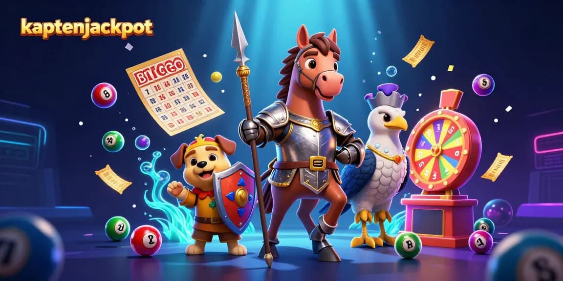 Experience winning excitement with kaptenjackpot amidst colorful lottery balls and engaging casino elements.