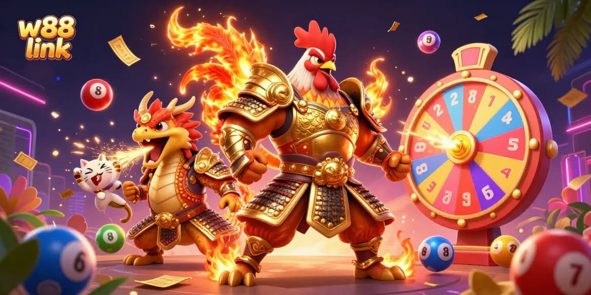 Bettors claim winnings with w88 link, enjoying a vibrant casino atmosphere full of excitement and dynamic lottery elements.