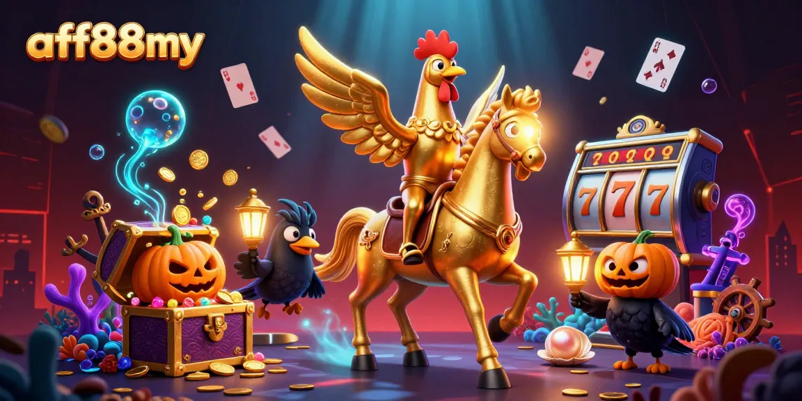 Join the adventure with afb88my in this captivating midnight casino scene filled with treasures.