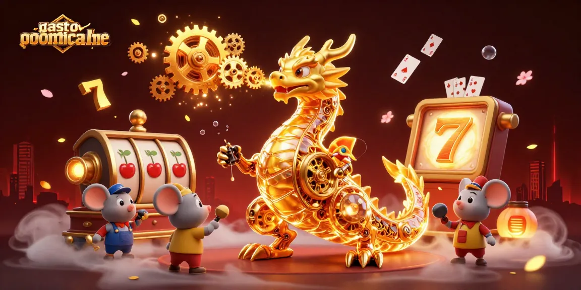 Experience excitement with gastronomicalme through this vibrant casino-themed 3D illustration