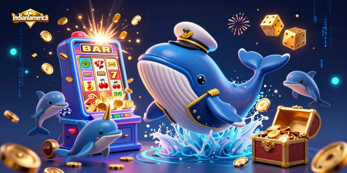 Play to win with indianiamerica's 3D casino illustration showcasing exciting gameplay elements.