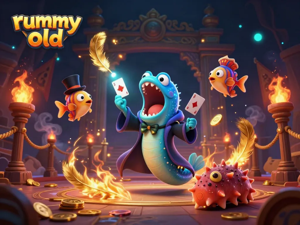 Experience thrilling card magic with rummy old in an action-packed sea adventure.