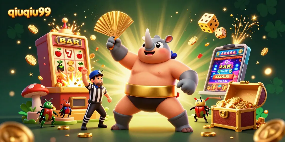 Experience the thrill with qiuqiu99, featuring a dynamic gambling scene filled with excitement and winning action.