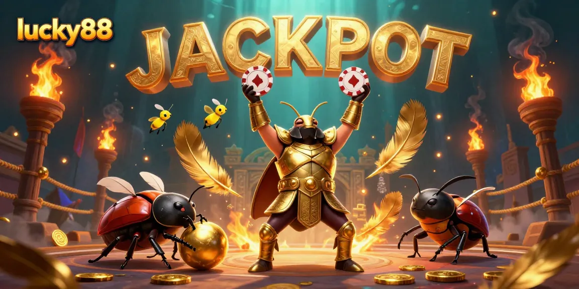 Experience the thrill of lucky88 with vibrant characters celebrating a jackpot victory in a dynamic casino scene.