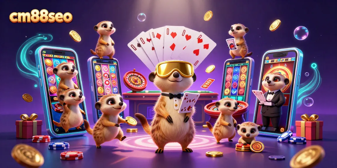 Experience the thrill of cm88seo with a lively meerkat casino operation, showcasing dynamic gaming interactions.