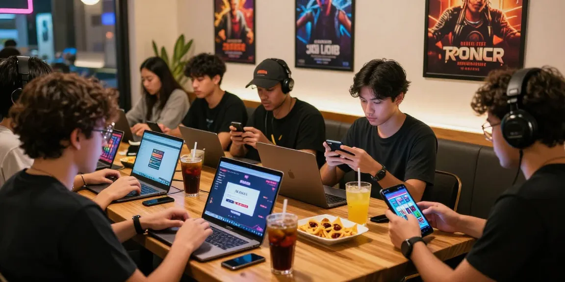 Exciting jaiclub login gaming scene with players strategizing and using mobile devices