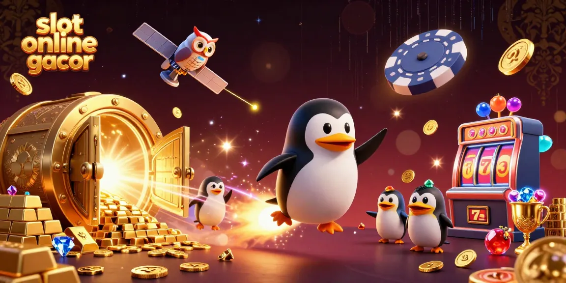 Menangkan slot online gacor dengan penguin emas yang beraksi di luar angkasa.