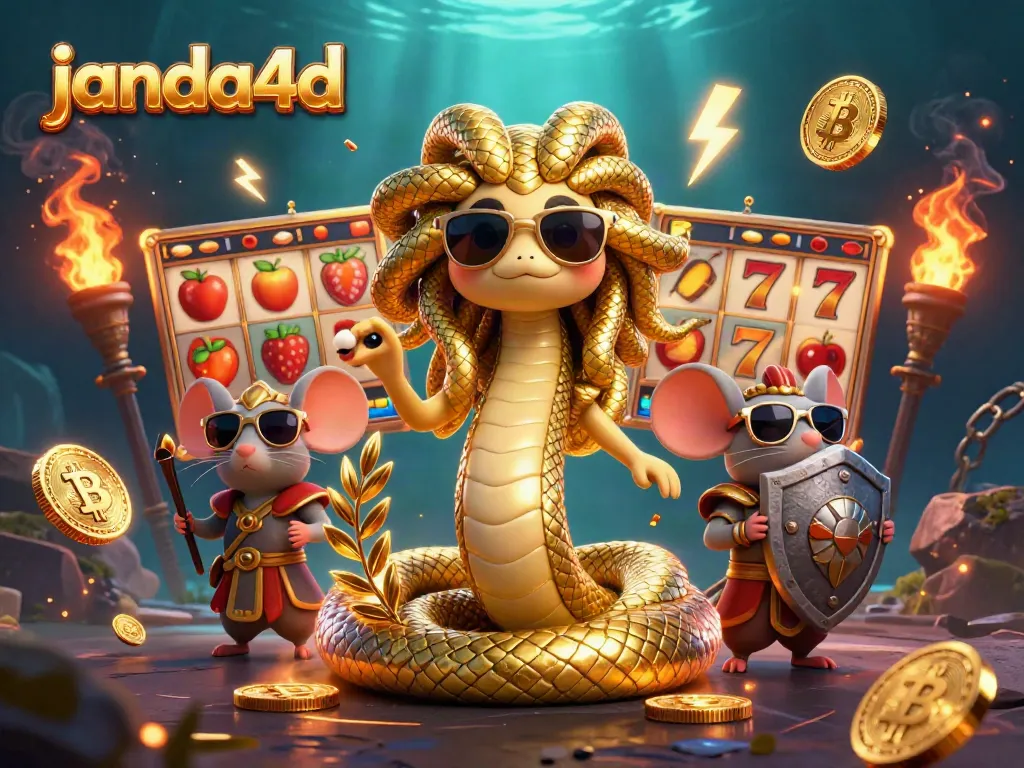 Janda4d mempersembahkan keseruan bermain slot dengan karakter Medusa yang bersahabat dan mouse pejuang.