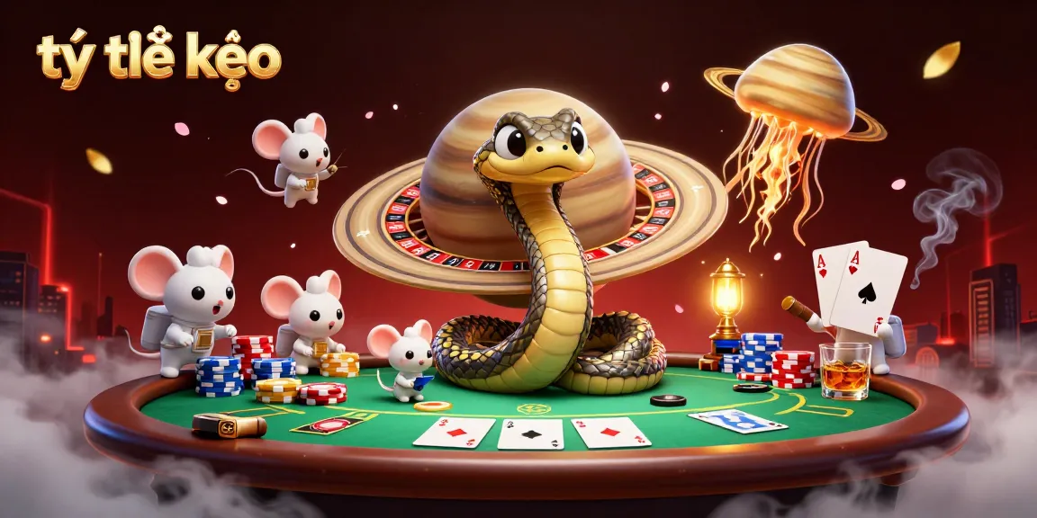 Bet on tỷ lệ kèo with 3D cosmic dealer, poker elements, and energetic gameplay.