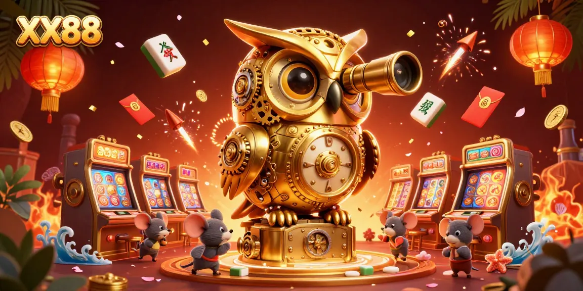 Experience thrilling games at XX88 with our unique 3D casino illustration showcasing exciting characters and vibrant elements.