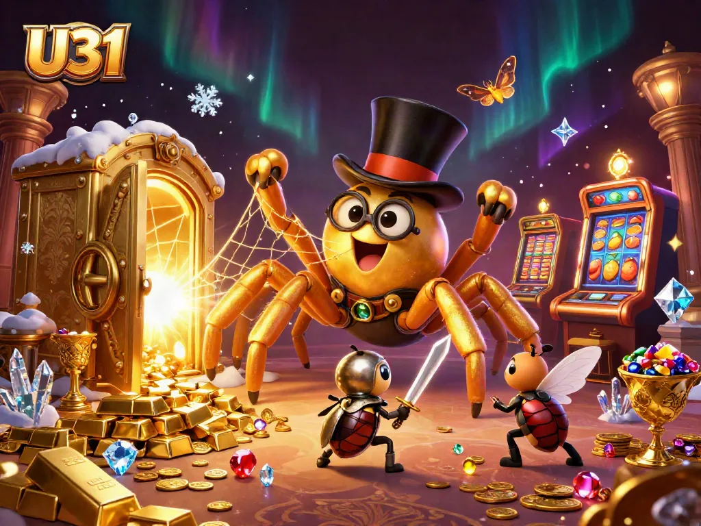 Engage with U31's thrilling jackpot games featuring golden treasures and adventurous characters.