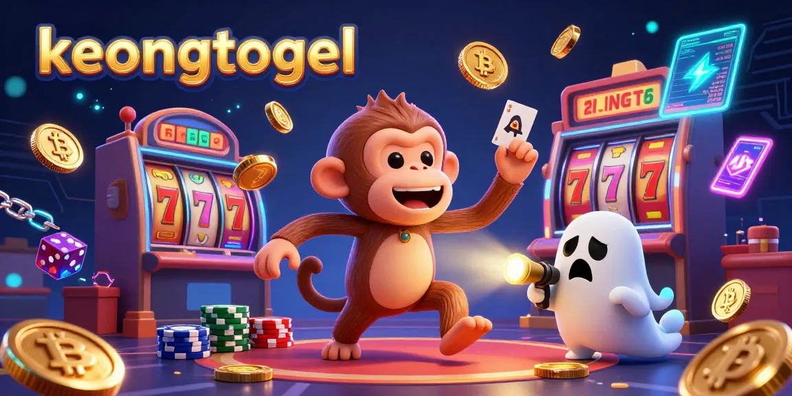 Engage with keongtogel in this vibrant casino scene featuring juggling golden objects.