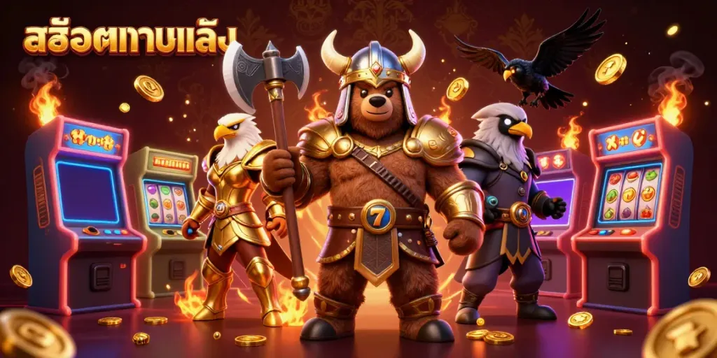 สล็อตทดลองเล่น พร้อมกับหมีวiking, อีเกิ้ลวัลคิรี, และความบันเทิงจากเกมคาสิโนในภาพ