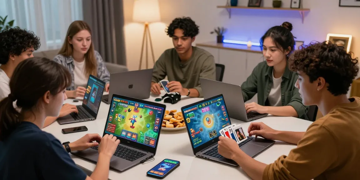 Excited players enjoying the gamebaidoithuong experience during an online card game session.