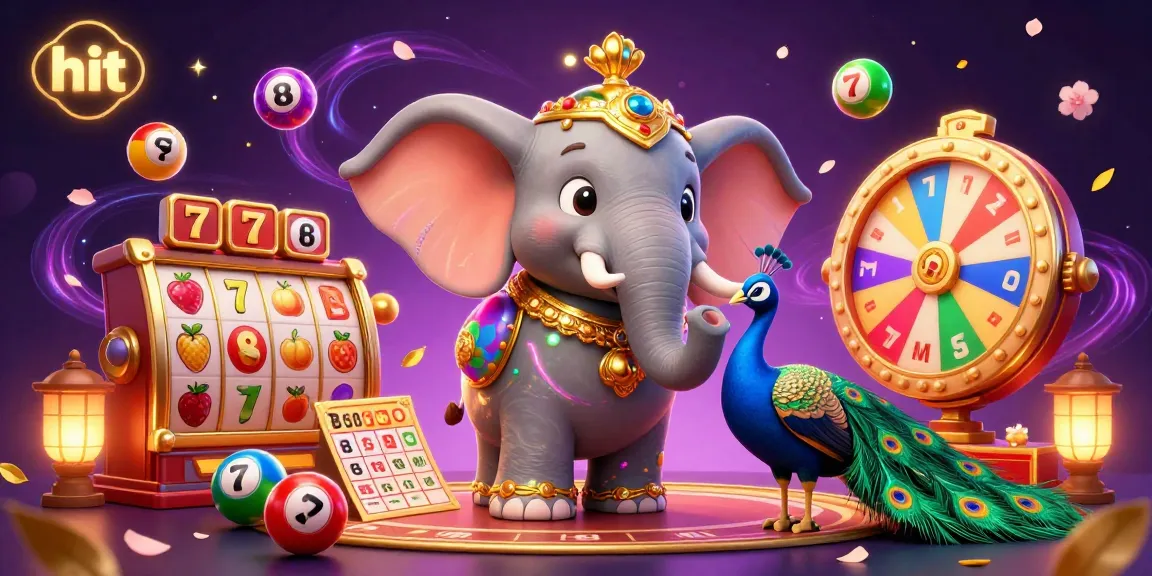 Hit dynamic scenes with colorful lottery elements and vibrant 3D characters in a festive casino atmosphere.