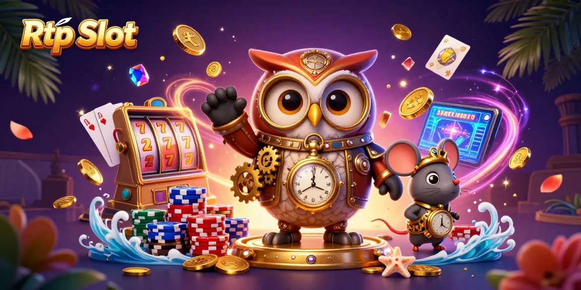 Experience the excitement of Rtp Slot with dynamic 3D gambling elements and characters.