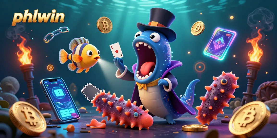 Engage with phlwin's vibrant casino atmosphere featuring dynamic card tricks and cryptocurrency elements.
