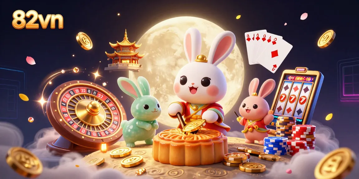 Experience the excitement of 82vn's dynamic online casino with vibrant gaming elements and engaging visuals.