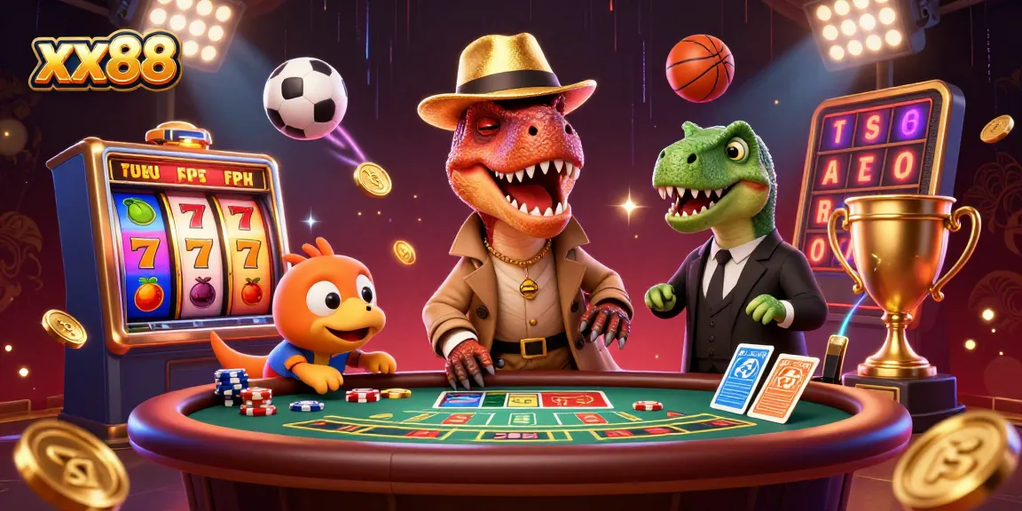 Experience winning thrills at xx88 casino with captivating characters and dynamic slot elements.