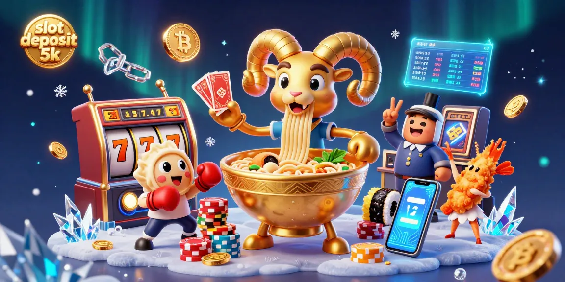 Experience exciting gameplay with slot deposit 5k amidst 3D characters and vibrant lottery elements.