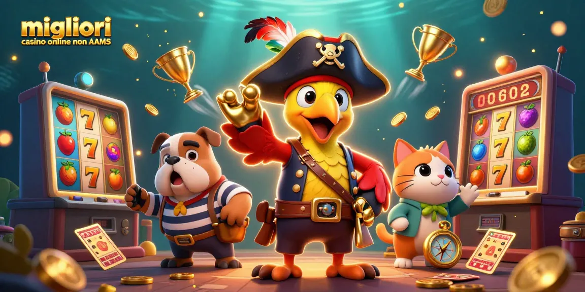 Partecipa all'azione nei migliori casino online non AAMS con vivaci giochi di slot e personaggi dinamici.
