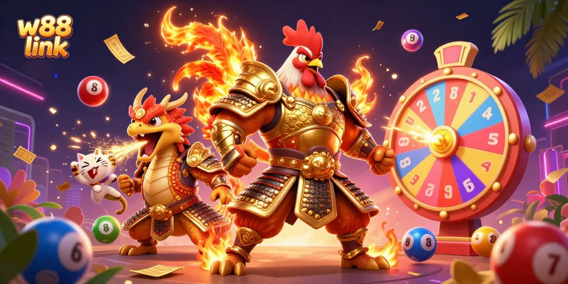 Bettors claim winnings with w88 link, enjoying a vibrant casino atmosphere full of excitement and dynamic lottery elements.