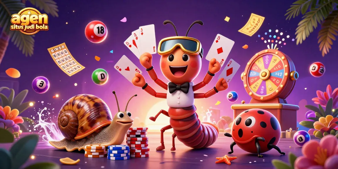 Engaging illustration featuring a whimsical dealer and high-roller showcasing agen situs judi bola excitement.