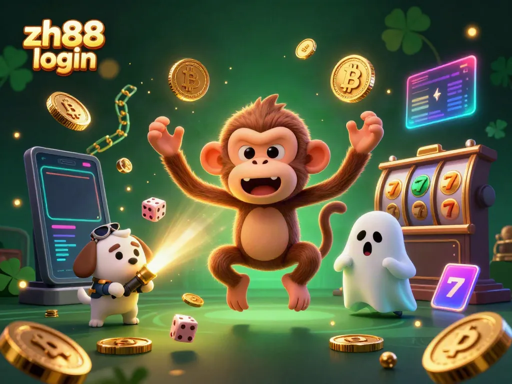 Experience seamless entertainment and secure access with zh88 login featuring lively characters in a vibrant casino setting.